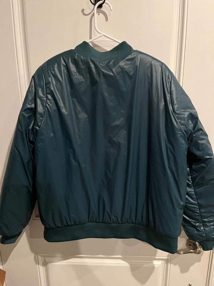 Chaqueta Sherpa Philadelphia Eagles NFL Reversible Satén Verde Blanco Juvenil XL NUEVA CON ETIQUETAS Foto 3 de 4