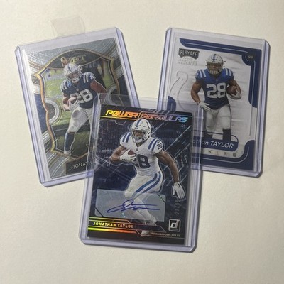 2021 Donruss AUTO Power Formulas Jonathan Taylor /99 PLUS TWO ROOKIE CARDS