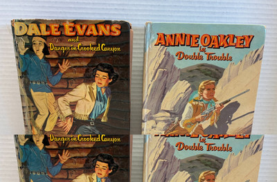 D3 Lot of 2 Dale Evans & Annie Oakley Western Hardcover Books Whitman 1958