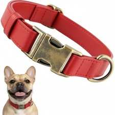 Dog Collars for Small Dogs Silicone Leather Dog Collars Soft Flexible Waterpr...