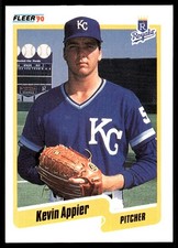 Kevin Appier 1990 Fleer #100 Royals MLB READ FREE SHIPPING AutographDen