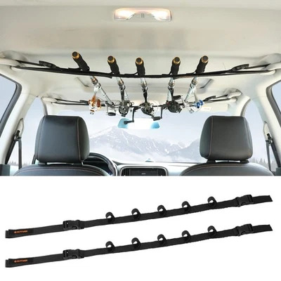 2 Stück Rutenhalter, Auto Rutenständer Angelrutenhalter für 5 Angelruten, Ang... - Bild 1 von 4