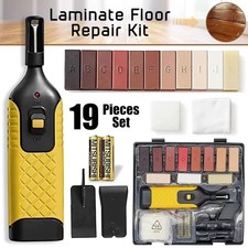 19pcs Laminate Floor Repair Kit Worktop Furniture Wax System for Chips Scratches