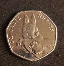 Beatrix Potter 50 Pence Squirrel Nutkin 2016 coin
