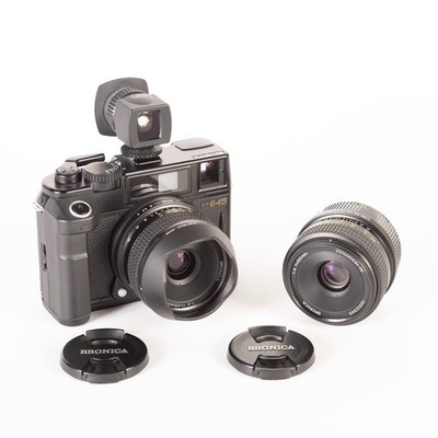 Bronica RF645 Camera with 45 and 65 mm lens with view finder