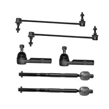 6pcs 2 EV800572 2 ES800286 2 K750155 Front Inner Outer Tie Rod End,Sway