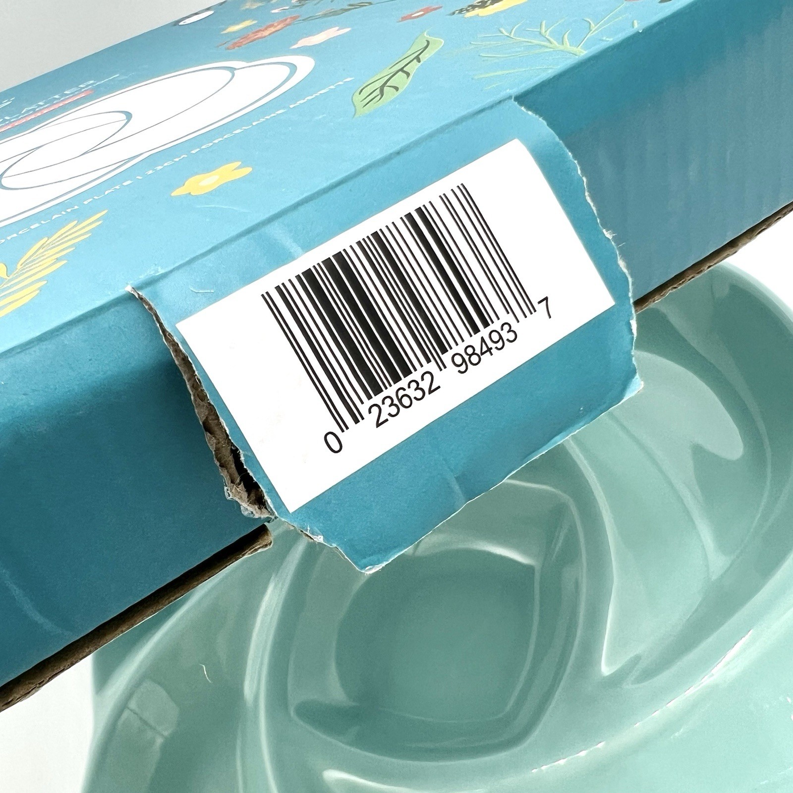 Chic & Tonic Ceramic Snack Platter Full Bloom Collection Divided Serving Dish 9”