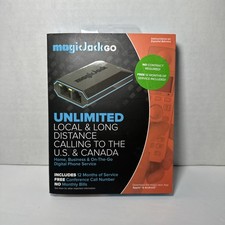  Open Box Magic Jack Go 2017 VOIP Phone Adapter Home- On-The-Go Digital Service