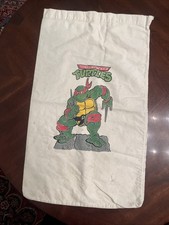 Vintage lata 80. Nastoletnie mutant żółwie ninja płótno (pranie, zabawka?) Torba