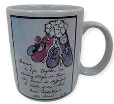 Flavia Coffe Mug Cup Sharing Life Together... Light Blue