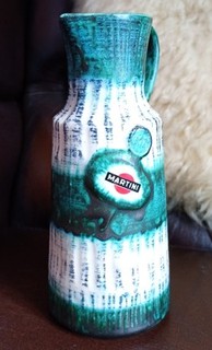 RARE Vintage 1950s 1960s French Coceram France Martini Cocktail Jug Pitcher Vase