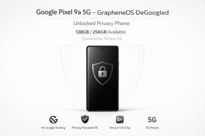 Google Pixel 9a   128GB / 256GB   GrapheneOS Installed   5G Privacy Phone
