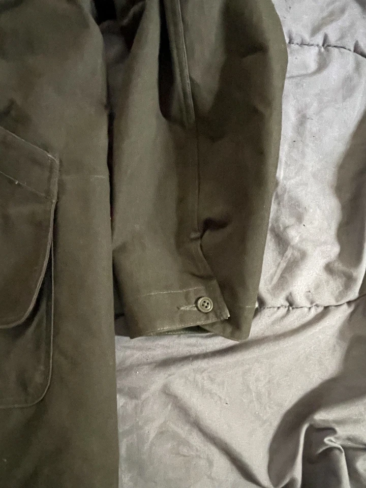 VTG LL Bean CQ93 XL Classic Upland Hunter Field Coat Saddle Bird Pouch Corduroy - Image 4 of 4