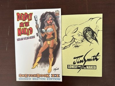 Jim Smith Lonely Are The Naked & Deadly Are The Naked Sketchbook with ART Stimpy