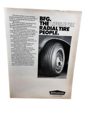 1971 Bf Goodrich Lifesaver Radial Tire Original Vintage Magazine Print Ad
