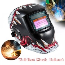 Large Viewing Welding Helmet True Color Auto Darkening Solar Powered Welder Hood