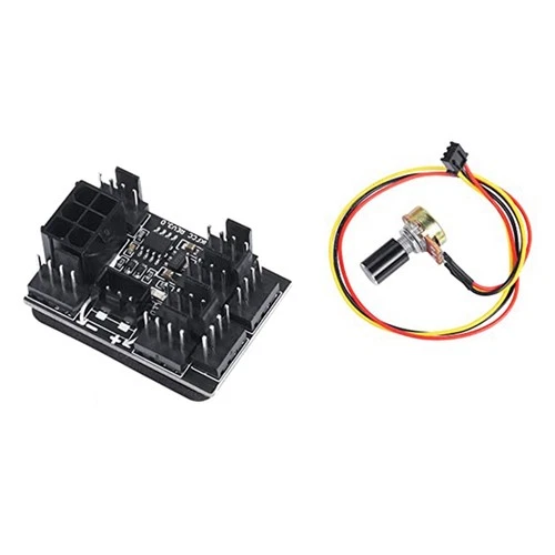 3-Pin-4-Pin-LüFteradapter PWM-PC-GehäUse-LüFter-Hub-Regler 8-Wege-Splitter 4869