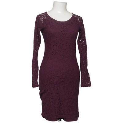 Ichi, Kleid, Größe: 36, Lila, Baumwolle/Polyamid/Polyester, Blumen, Spitze #qzS