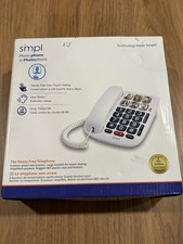 Simpl Photo Phone Home Telephone, White, Six Photo Instant Dials