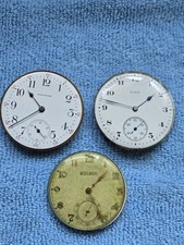 Lot of three pocket watch movements from different brands