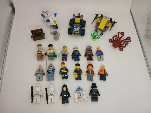 Lego Minifigure Lot Of 17 Star Wars City Castle And Vehicles