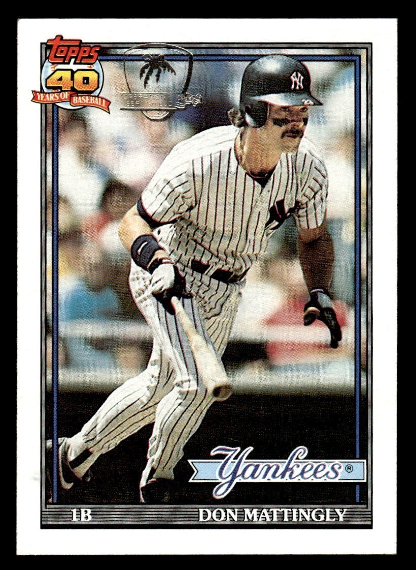 1991 Topps Desert Shield Baseball #100 Don Mattingly NM/MT *f1