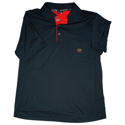 Paul & Shark Yachting L Poloshirt Schwarz Herren kurzarm Sommer Stretch Sport