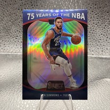 2021-2022 Select Ben Simmons 75 Years of the NBA Silver Prizm #57 - 76ers