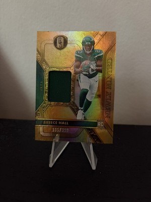 2022 Panini Gold Standard #NMM-BHA Breece Hall Newly Minted Memorabilia /399