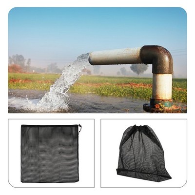 2pcs Water Pump Barrier Bag Mesh Pump Filter Bag Net with Drawstring