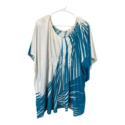 Lane Bryant Womens Boho blouse Shirt Top Plus Size 26 28 Babydoll Flutter