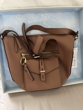 Liz Claiborne Brown Medium Shoulder Bag Zip T...