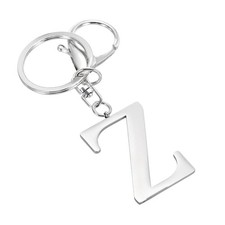 Initial Letter Keychain - Women Girls Gift Alphabet Key Chain Charm Letter Z 