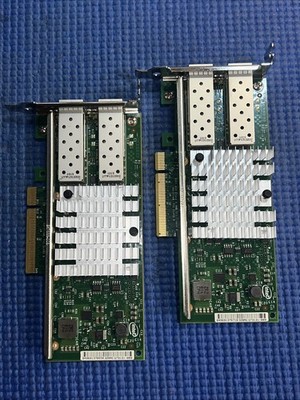 Lot of 2) Dell Intel X520-DA2 0942V6 942V6 10Gb Server Network Adapter