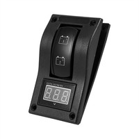 12V Dc Marine Boat Voltmeter Led Dual Battery Test Panel Rocker Switch On Off De