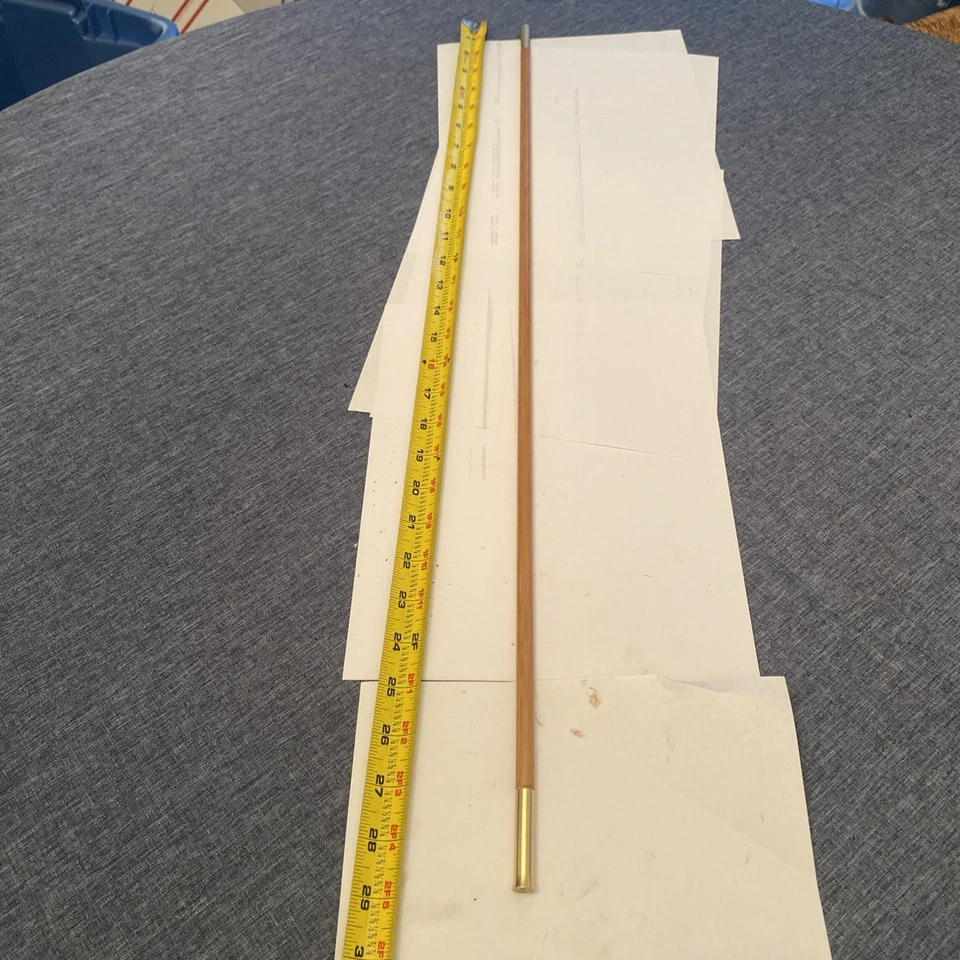 Hickory Ramrod 29” L X 3/8” W. Para Ramrods de repuesto para la mayoría de los cargadores de bozal. Foto 4 de 4