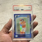 Panini 2024 Donruss Optic Bo Nix #209 Blue Hyper PSA 9 Rated Rookie