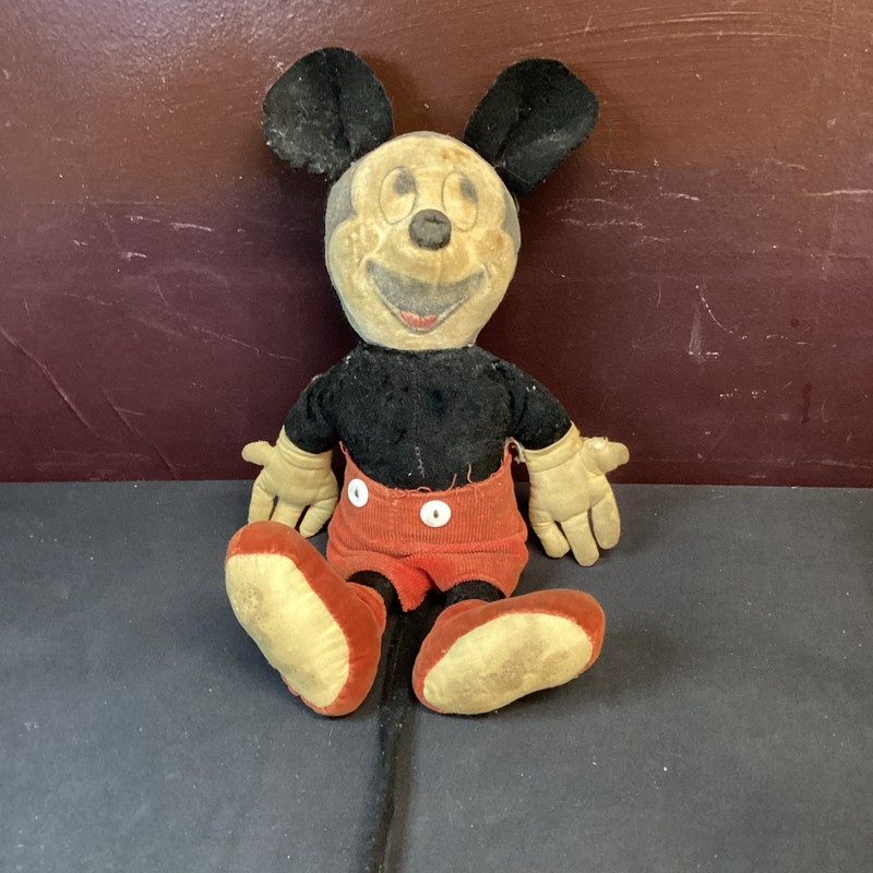 Vintage Mickey Mouse Or SteamboatWillie Plush Toy. 20’s Or 30’s, Possibly GUND.