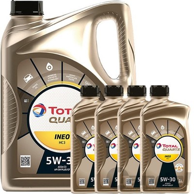 1x5+4x1L TOTAL QUARTZ INEO MC3 5W30 ÖL passend für BMW LL-04 MB 229.52 OV0401547