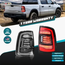 COOLAND LED Tail Lights for 2009-2018 Dodge Ram 1500 2500 3500 Rear Taillamps 2*