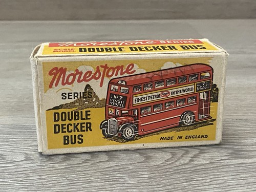 1950S MORESTONE DOUBLE DECKER ESSO BUS & BOX ENGLAND RARE COLLECTIBLE - Bild 9 von 9