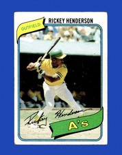 1980 Topps Set-Break #482 Rickey Henderson RC VG-VGEX *GMCARDS*