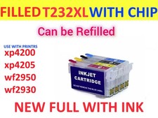 full 4PK 232XL 232 XL T232XL Ink Cartridges for WF-2930 WF-2950 XP-4200 XP-4205