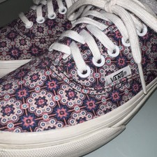 Vans Sneakers Slim Hot Geometric Coral Psychedelic Men 6.5/ Woman 8 New
