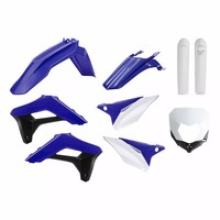 Kunststoff Verkleidungsset FüR Sherco Schwarz Blau Weiß Polisport Sherco Se-R...