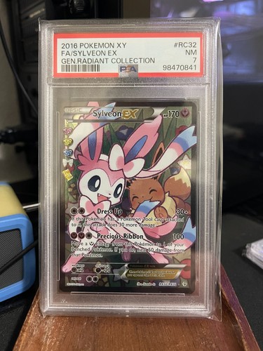 PSA 7 NM 2016 Pokemon XY Generations Sylveon Ex Full Art Radiant Collection RC32