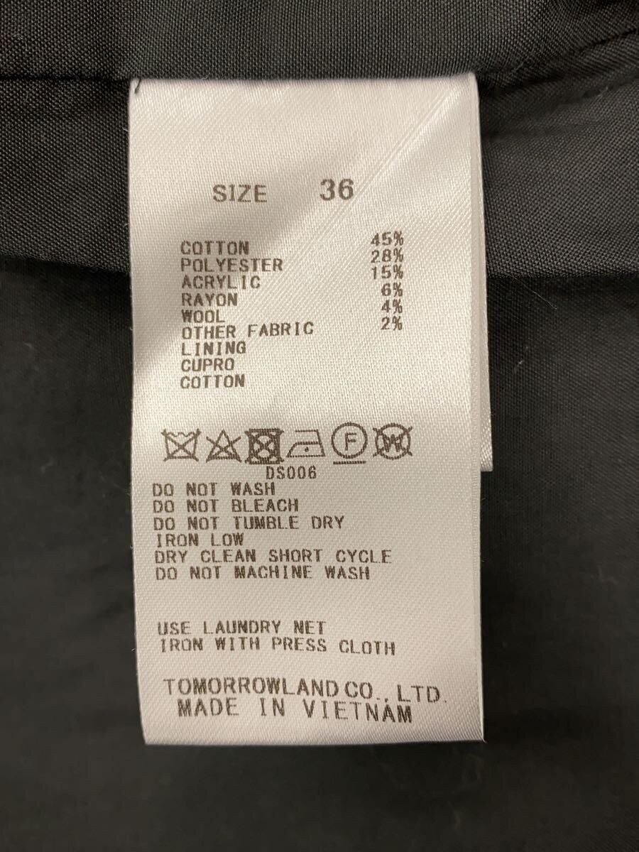 ALTRA Giacca TOMORROWLAND altro pied de poule tweed frange 36 cotone bianco check usata