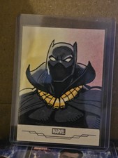 2025 Topps Chrome Marvel Studios BLACK PANTHER Sketch Card 1/1