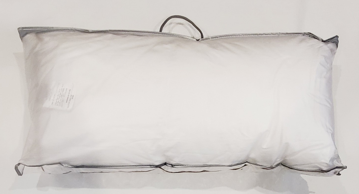 SAATVA LATEX PILLOW KING Sz 18x34 ORGANIC COTTON Luxury STANDARD LOFT 185.