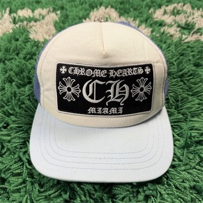 Chrome Hearts Miami Exclusive Blue White Trucker Hat - Super Clean